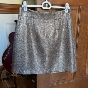 Sparkly silvery gold 90-s style party skirt.